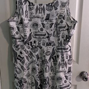 Folter Halloween Goth Skater Dress 3X